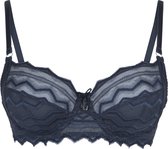 LingaDore - Midnight Niet Voorgevormde BH - maat 75E - Blauw - Dames