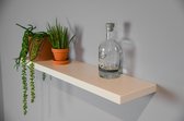 Wandplank boomstam onbehandeld - 150 cm x 25 cm x 32 mm - x25x32