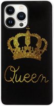 ADEL Siliconen Back Cover Softcase Hoesje voor iPhone 13 Pro Max - Queen Koningin