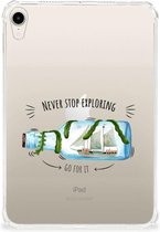 Tablet Hoes Apple iPad mini 6 (2021) TPU Back Cover ontwerpen Boho Bottle met transparant zijkanten