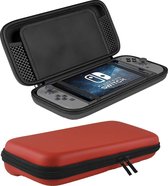 Hoes Geschikt voor Nintendo Switch OLED Case Hoesje Met Koord - Bescherm Hoes Geschikt voor Nintendo Switch OLED Hoes Hard Cover - Rood