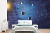 Behang - Fotobehang het grote zonnestelsel - Breedte 450 cm x hoogte 300 cm