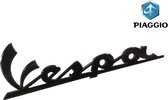 Embleem OEM “Vespa” Groot 150mm Zwart | Vespa Primavera / Sprint