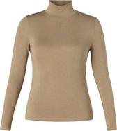 YEST Anne-Lieke Jersey Shirt - Taupe - maat 36