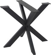ML-Design Tafelpoten X-Design, zwart, 85x71x85 cm, gemaakt van metaal