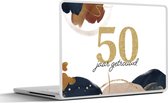 Laptop sticker - 10.1 inch - Spreuken - Huwelijk - 50 jaar getrouwd - Quotes - 25x18cm - Laptopstickers - Laptop skin - Cover