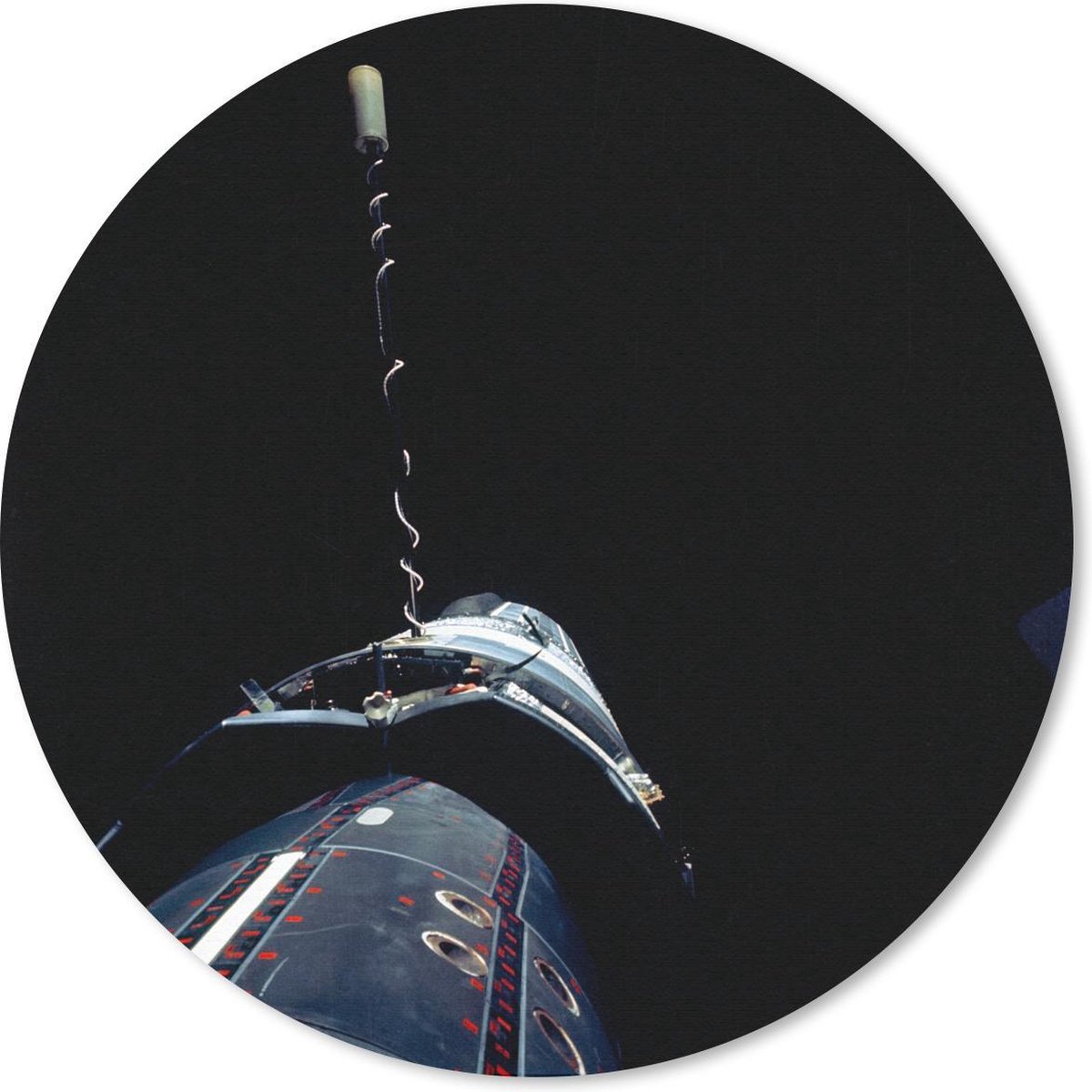 Muismat rond 20x20 cm - Mousepad Nasa - Sattelliet - Ruimte - Ronde muismatten