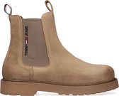 Tommy Jeans Suede Chelsea Chelsea boots - Enkellaarsjes - Heren - Beige - Maat 44