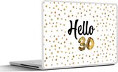 Laptop sticker - 15.6 inch - Verjaardag - 30 jaar - Cadeau - 36x27,5cm - Laptopstickers - Laptop skin - Cover