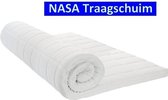 Aloe Vera - Caravan Eenpersoons Logeermatras Topper - Nasa traagschuim - 6 cm - 70x190/7