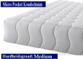 Aloe Vera - Eenpersoons Matras -MICRO POCKET Koudschuim HR45 7 ZONE 25 CM - Gemiddeld ligcomfort - 90x200/25