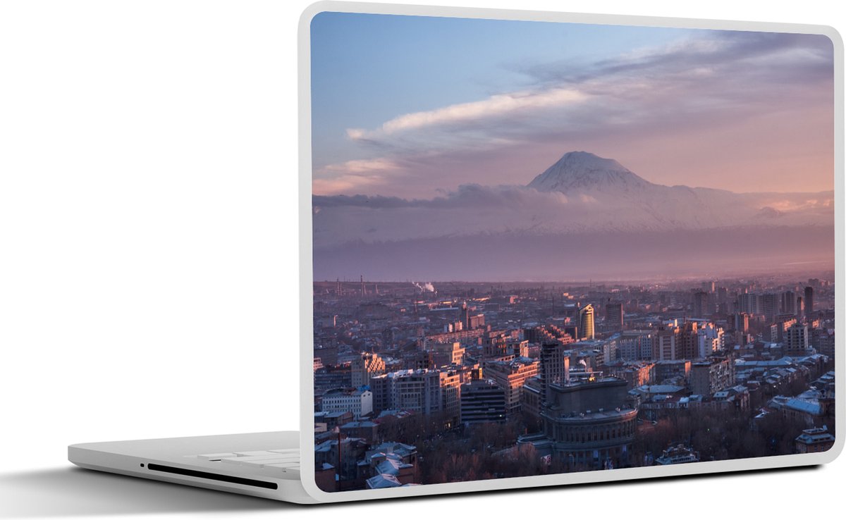 Afbeelding van product SleevesAndCases  Laptop sticker - 10.1 inch - Zonsondergang bij de Ararat en Jerevan