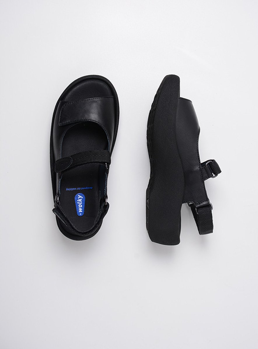 Wolky Sandalen Jewel zwart leer | bol.com