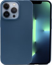 Shieldcase geschikt voor Apple iPhone 13 Pro Max ultra thin case - blauw - Dun hoesje - Ultra dunne case - Backcover hoesje - Shockproof dun hoesje iPhone