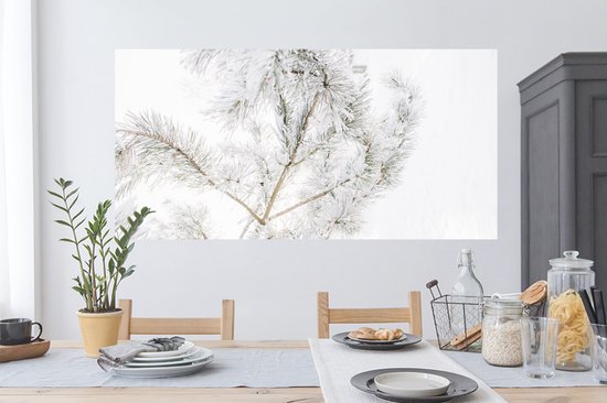 Stickers muraux - Film autocollant - Hiver - Neige - Branches - 120x60 cm - Film adhésif - Stickers muraux Chambre d'enfant - Papier peint autocollant