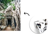 Behang - Fotobehang Ruïnes in Angkor wat - Breedte 190 cm x hoogte 280 cm