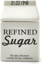Rivièra Maison Carton Jar Sugar - Suikerpot - Wit