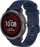 Shop4 - Bandje voor Garmin Vivomove 3 - Siliconen Blauw