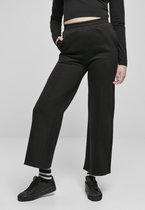 Urban Classics Dames joggingbroek -2XL- Straight Pin Tuck Zwart