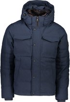 Tommy Hilfiger Jas Blauw Aansluitend - Maat L - Heren - Herfst/Winter Collectie - Polyester