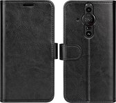 Sony Xperia Pro-I Hoesje - MobyDefend Wallet Book Case (Sluiting Achterkant) - Zwart - GSM Hoesje - Telefoonhoesje Geschikt Voor: Sony Xperia Pro-I