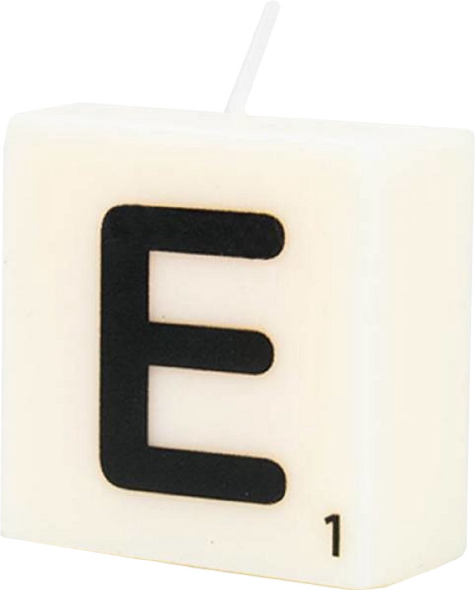 Letter Kaarsje - E