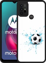Motorola Moto G10 Hardcase hoesje Soccer Ball - Designed by Cazy