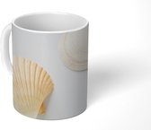 Mok - Schelp - Wit - Roze - 350 ML - Beker