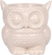 Kolibri Home | Owl bloempot - Nude kleurige keramieken sierpot - potmaat Ø9cm