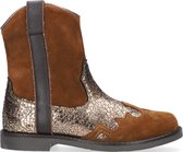 Clic! Cl-20408 Enkellaarsjes - Enkelboots met rits - Meisjes - Cognac - Maat 32