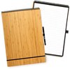 foto van Bambook Notepad - Hardcover - A4 - Blanco & Gelinieerd - Met 1 gratis stift - Uitwisbaar schrijfblok / herbruikbaar notitieblok / duurzaam kladblok / whiteboard collegeblok
