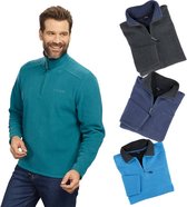 Fleece shirt met rits, kleur indigo, maat 3XL