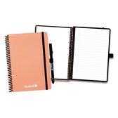 Bambook Colourful uitwisbaar notitieboek - Roze - Softcover - A5 - Pagina's: Blanco & Gelinieerd - Duurzaam, herbruikbaar whiteboard schrift - Met 1 gratis stift