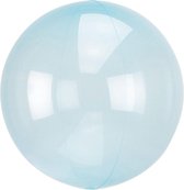Anagram Folieballon Clearz Crystal Clear 46 Cm Transparant Blauw