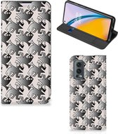 Coque Smartphone OnePlus Nord 2 5G Book Wallet Case Salamandre Gris