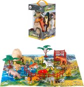 Ariko Jungle dieren Speelset - Geweldig voor kinderen - 30 Delig - Inclusief speelkleed