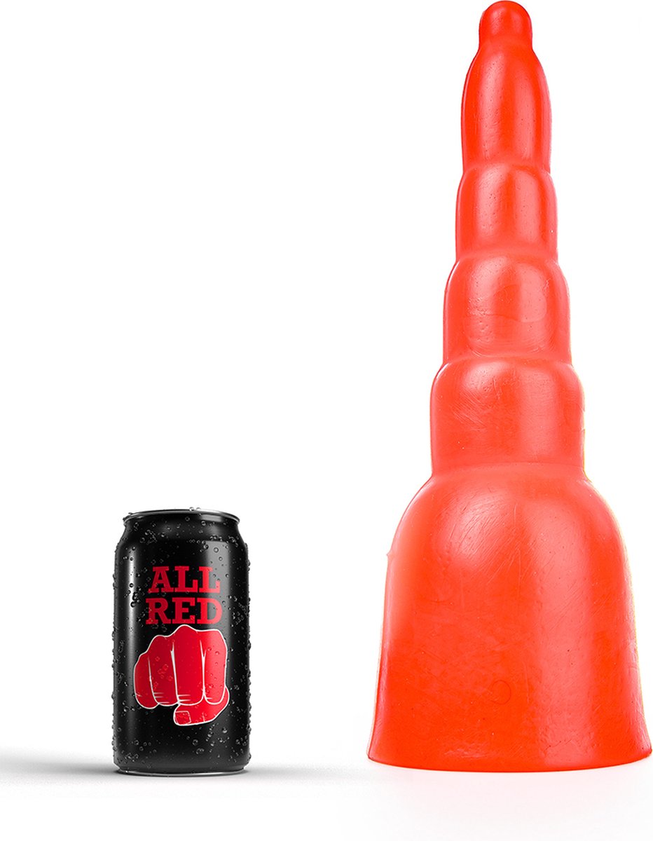 Goedkoopste All Red Anaal Dildo 34 x 11 cm - rood