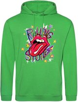 Hoodie Rolling Stones - Happy green (L)