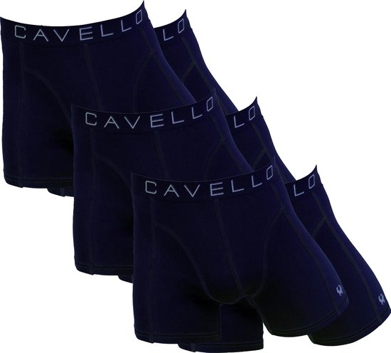 Cavello Boxershorts Zwart Blauw Print 6-Pack | bol.com