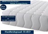 Caravan -  1-Persoons Matras - MICROPOCKET HR45 Koudschuim/NASA Traagschuim 7 ZONE 21 CM - Stevig ligcomfort - 70x190/21