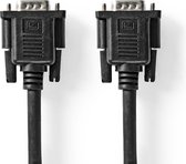 VGA-Kabel | VGA Male | VGA Female 15p | Vernikkeld | Maximale resolutie: 1280x800 | 5.00 m | Rond | ABS | Zwart | Polybag