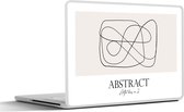 Laptop sticker - 12.3 inch - Kunst - Abstract - Lijn - 30x22cm - Laptopstickers - Laptop skin - Cover