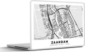 Laptop sticker - 17.3 inch - Stadskaart - Zaandam - Nederland - 40x30cm - Laptopstickers - Laptop skin - Cover