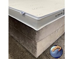Topper 140x200 - HR60 Koudschuim - Bamboo Exclusive - Anti Allergie - Stevig/ ondersteunend - Ca. 12cm dik