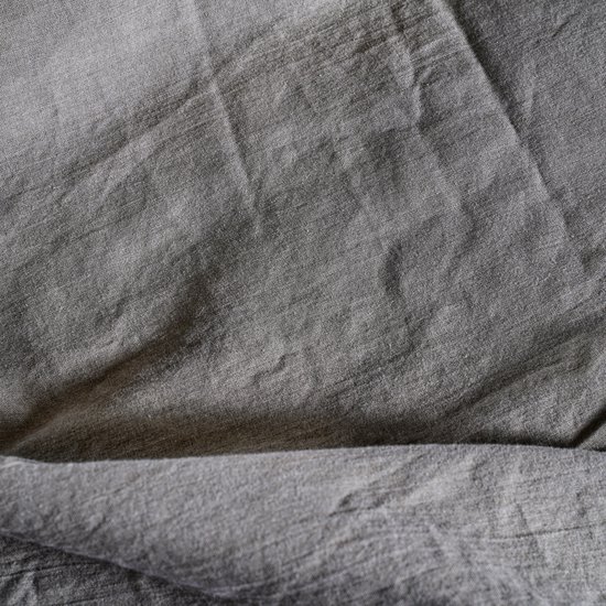 Charm & Co Stone washed - Dekbedovertrek - 100% Zacht Katoen - Lits-jumeaux - 240 x 200/220 - Bruin van Charm & Co — afbeelding 4