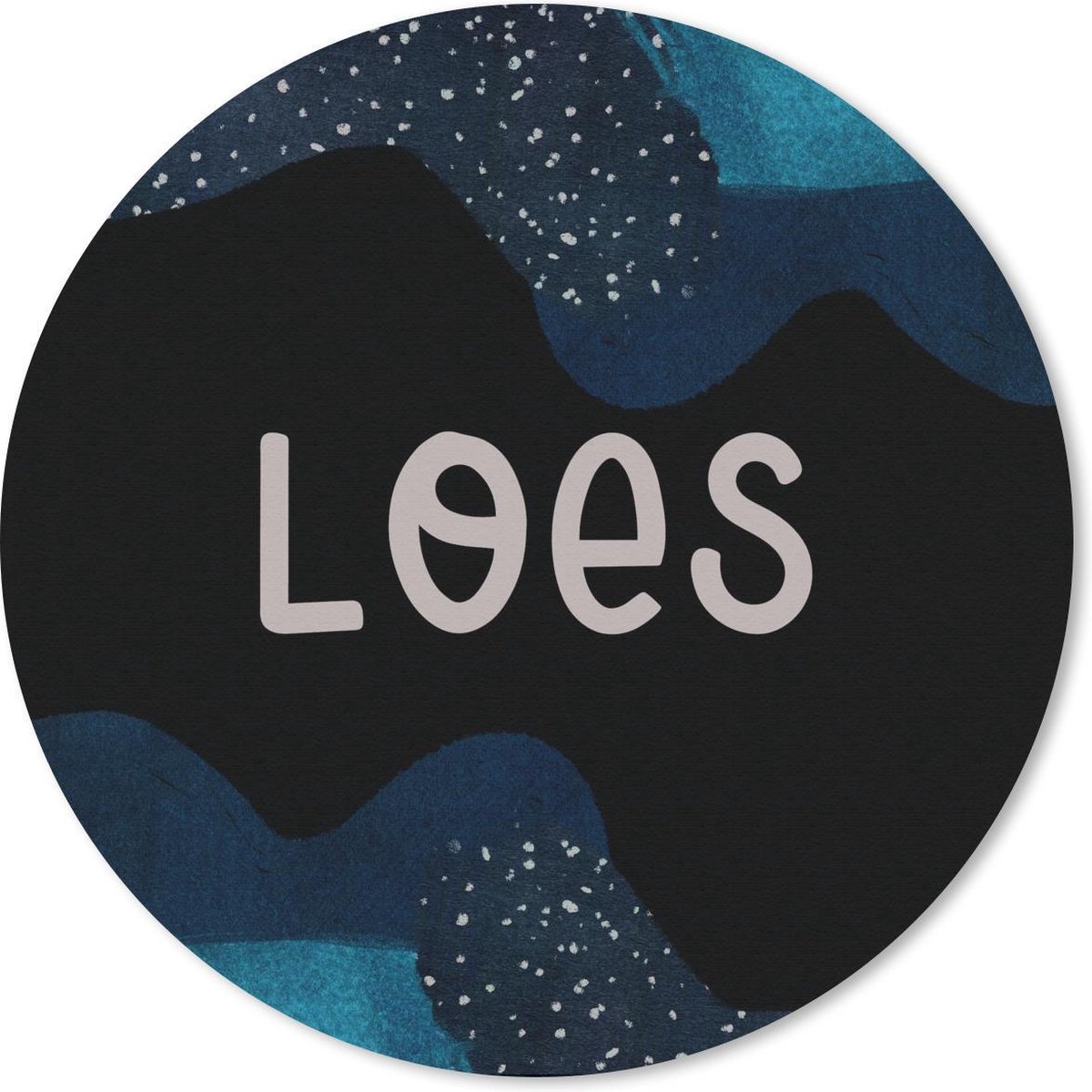 Muismat - Mousepad - Rond - Loes - Pastel - Meisje - 30x30 cm - Ronde muismat