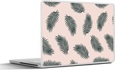 Laptop sticker - 10.1 inch - Zomer - Bladeren - Roze - 25x18cm - Laptopstickers - Laptop skin - Cover