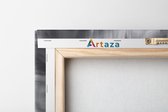 Artaza - Canvas Schilderij Drieluik - Abstracte Kunst - Zwart met Wit - 120x60 - Foto Op Canvas - Canvas Print