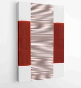 Canvas schilderij - Hand painted illustrations wall arts vector. Surface pattern design. 2 -    – 1857697972 - 40-30 Vertical