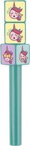 balpen met emoticons 13,3 cm blauw